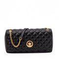 Versace Black Quilted Leather Shoulder Strap Bag Versace Xosier