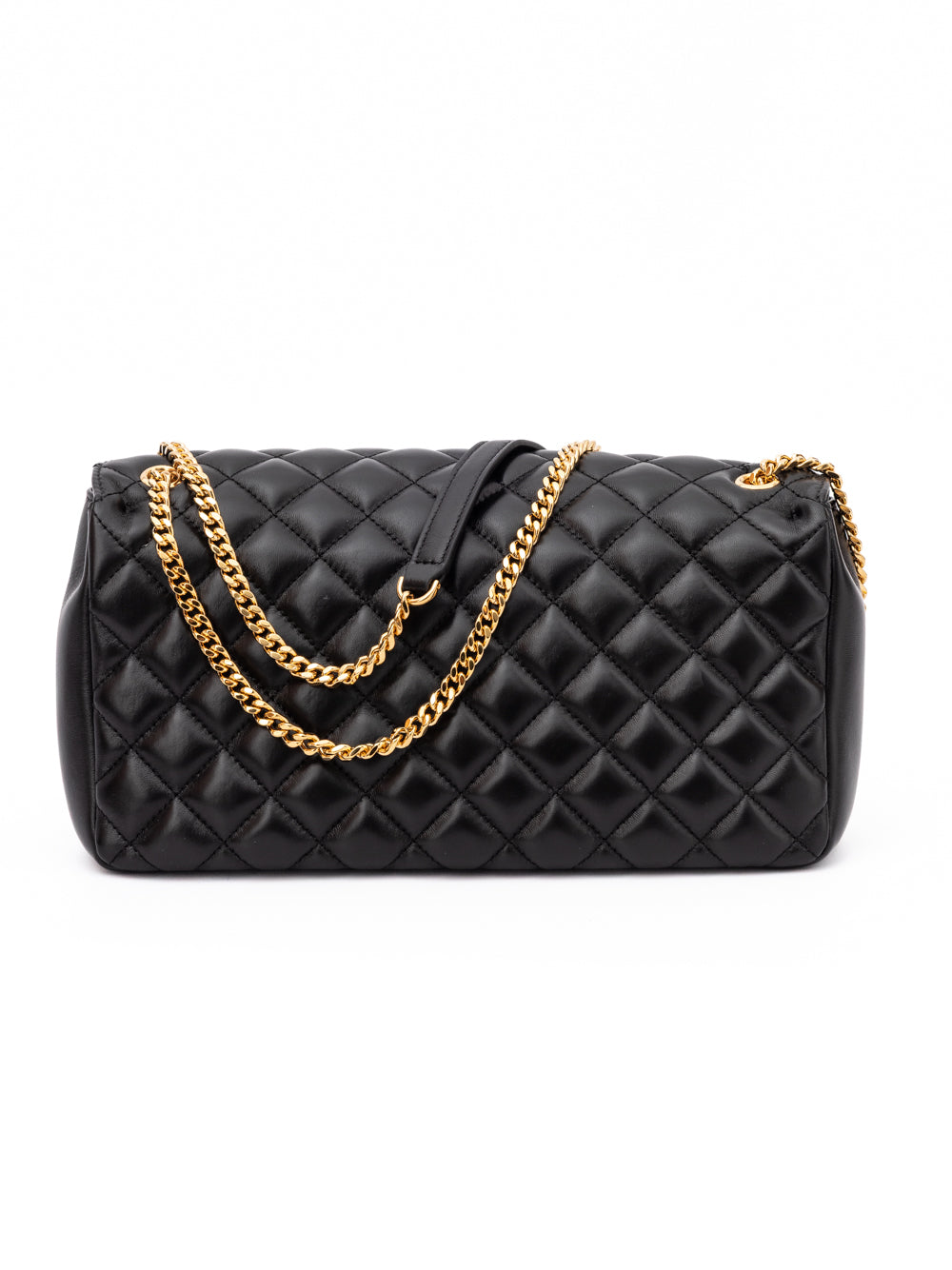 Versace Black Quilted Leather Shoulder Strap Bag Versace Xosier