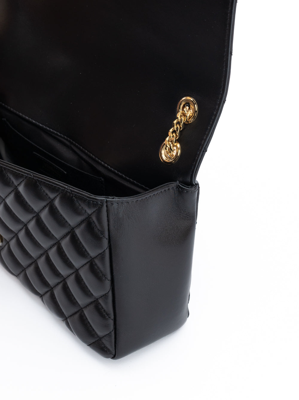 Versace Black Quilted Leather Shoulder Strap Bag Versace Xosier