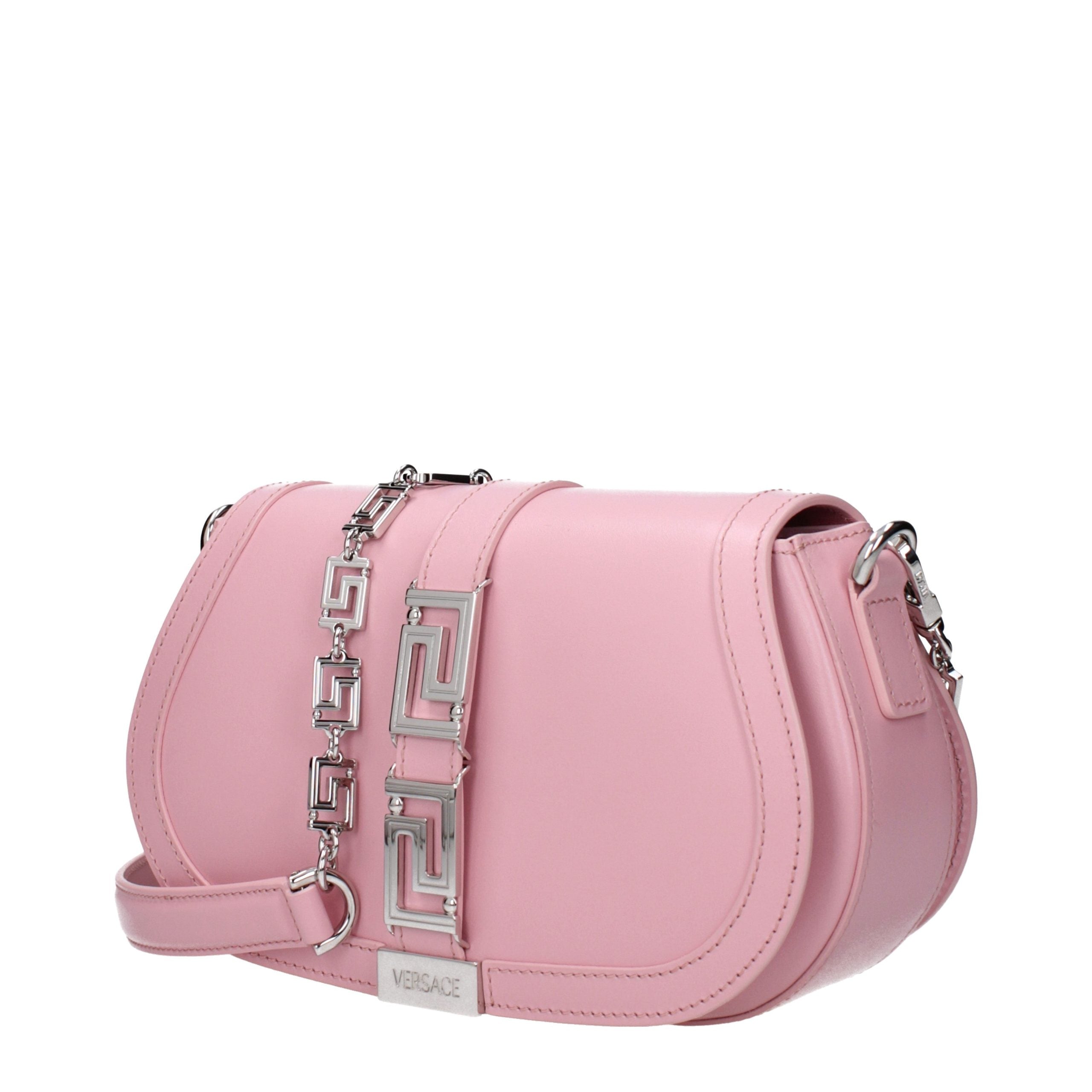 Versace Pink Leather Shoulder Bag Versace Xosier