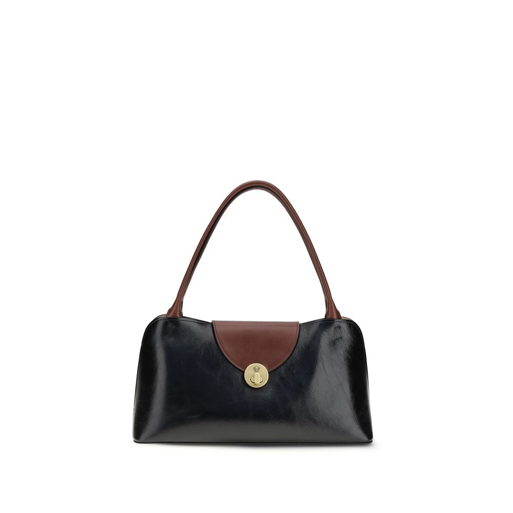 Versace Black Calf Leather Bos Taurus Shoulder Bag Versace Xosier