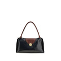 Versace Black Calf Leather Bos Taurus Shoulder Bag Versace Xosier