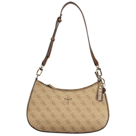 Guess Jeans Beige Polyurethane Women Handbag Guess Jeans Xosier