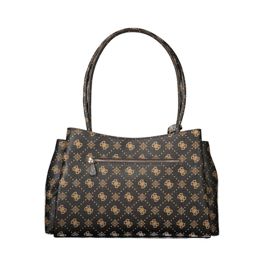 Marrone Polyurethane Women Handbag