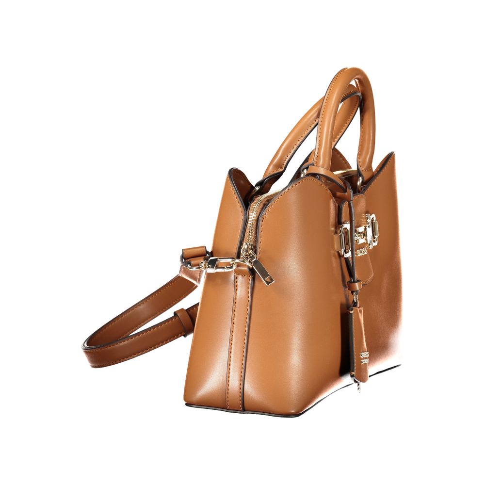 Guess Jeans Braune Polyurethan Damenhandtasche