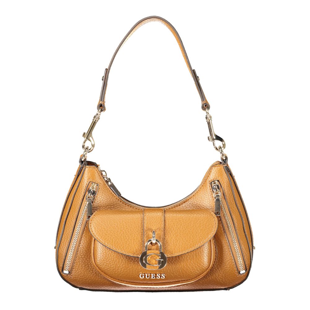 Guess Jeans Marrone Polyurethan Damenhandtasche