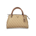 Guess Jeans Beige Polyurethane Women Handbag Guess Jeans Xosier