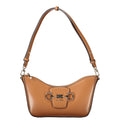 Marrone Polyurethane Women Handbag