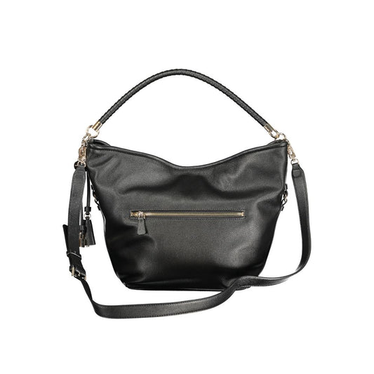 Nero Polyurethane Women Shoulder Bag