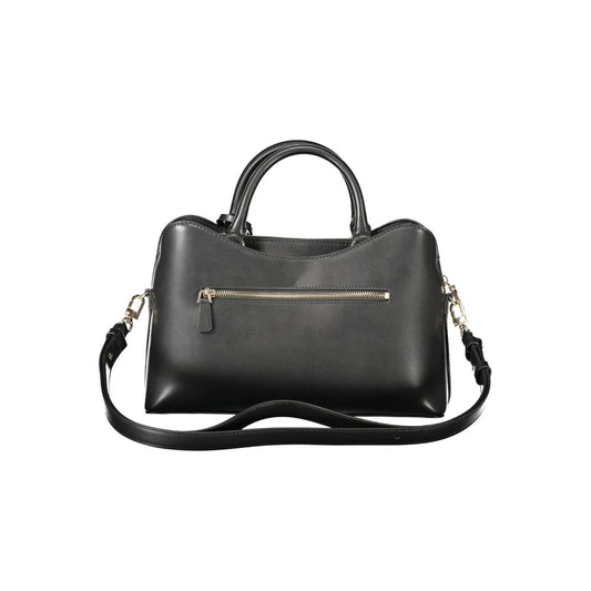 Black Polyurethane Women's Handbag