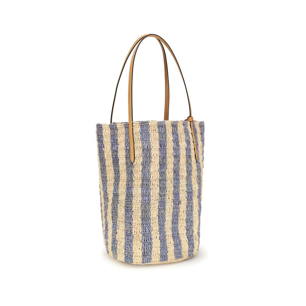 Valentino Garavani Blue Raffia Backet Bag Valentino Garavani Xosier