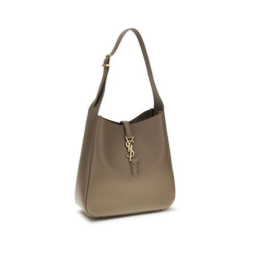 Sac bandoulière en cuir de veau gris Bos Taurus