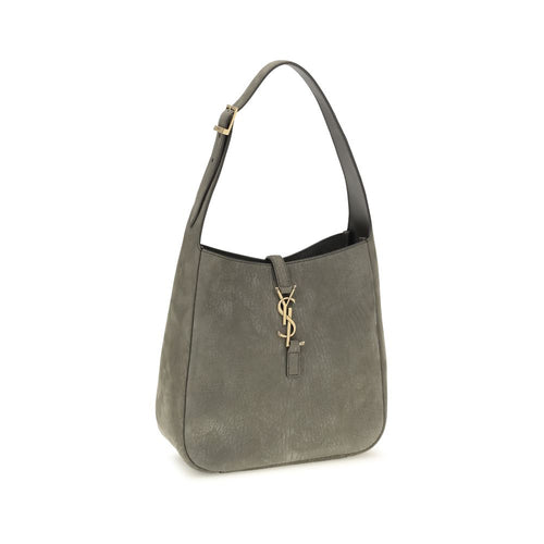 Sac porté épaule en cuir de veau gris Bos Taurus