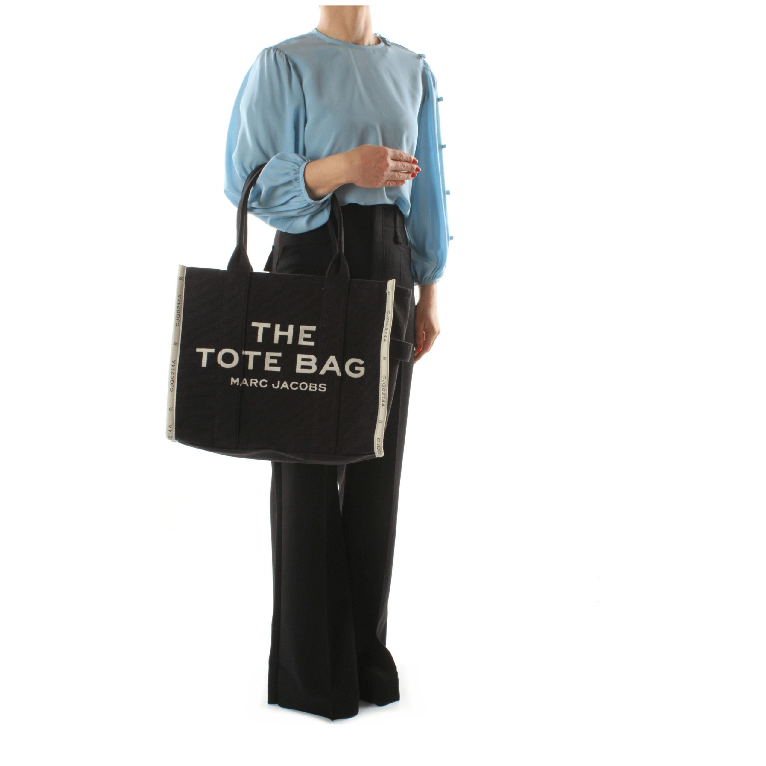 Marc Jacobs Schultertasche aus schwarzem Stoff