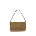 Beige Leather Shoulder Bag