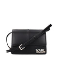 Black Polyethylene Crossbody Bag