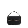 Valentino Garavani Black Calf Leather Bos Taurus Shoulder Bag Valentino Garavani Xosier