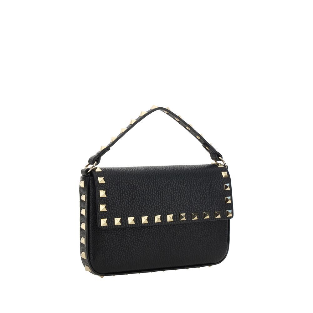 Valentino Garavani Black Calf Leather Bos Taurus Shoulder Bag Valentino Garavani Xosier