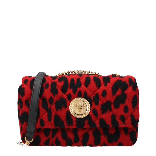 Versace Red Wool Shoulder Bag Versace Xosier