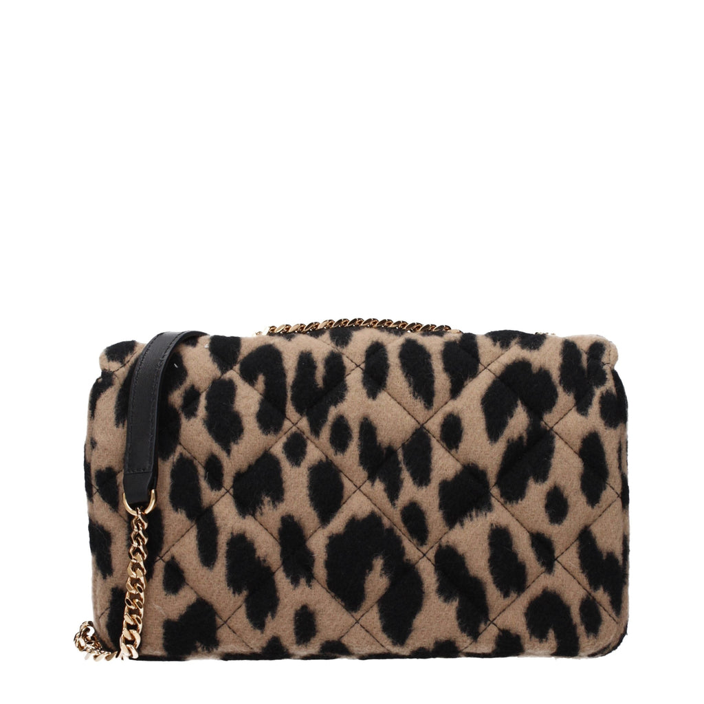 Versace Brown Wool Shoulder Bag Versace Xosier