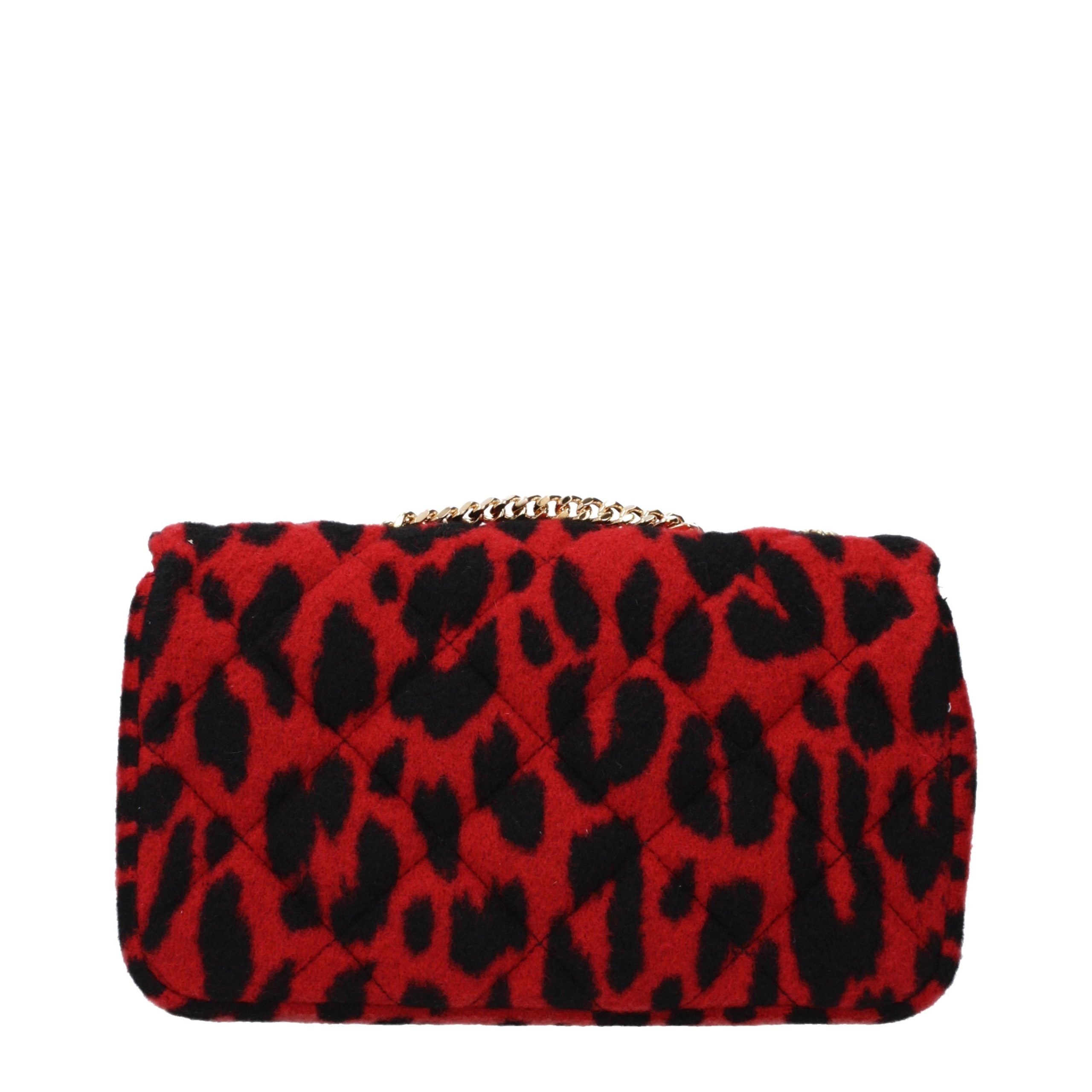 Versace Red Wool Shoulder Bag Versace Xosier