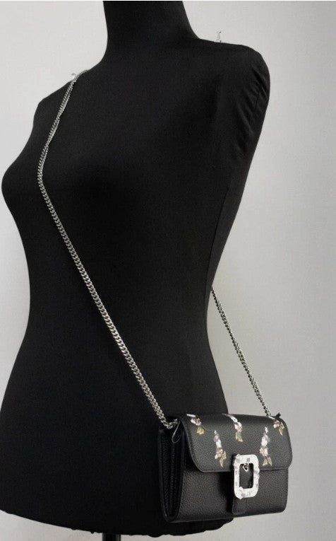 Kate Spade X Disney Black Leather Minnie Mouse Wallet Crossbody Bag Kate Spade Xosier
