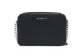 Michael Kors Jet Set Large East West Black Saffiano Leather Crossbody Handbag