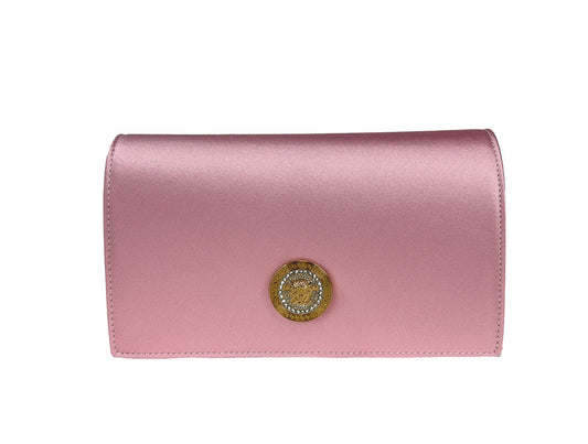 Versace Medusa Crystal Satin Mini Chain Crossbody Bag Purse Versace Xosier