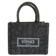 Versace Women'S 'Extra Small Athena' Shopping Bag Black Versace Xosier