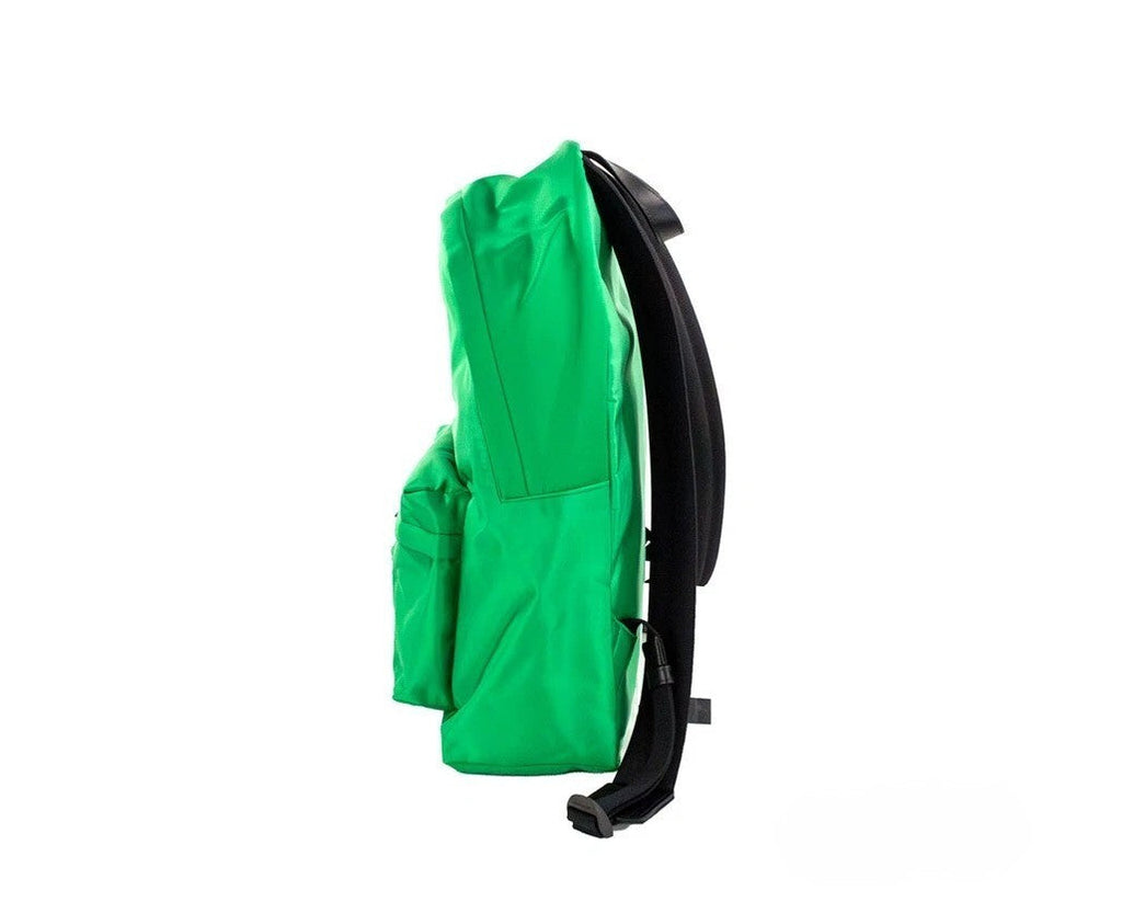 Versace Large Bright Green Nylon Fabric Medusa Shoulder Backpack Bookbag Versace Xosier