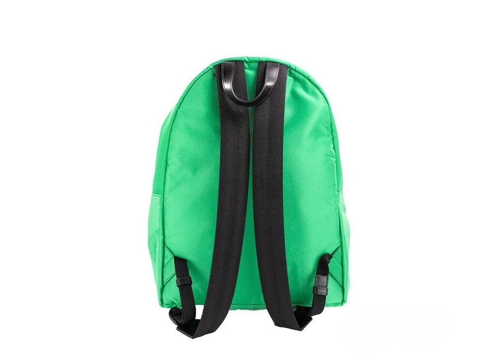 Versace Large Bright Green Nylon Fabric Medusa Shoulder Backpack Bookbag Versace Xosier