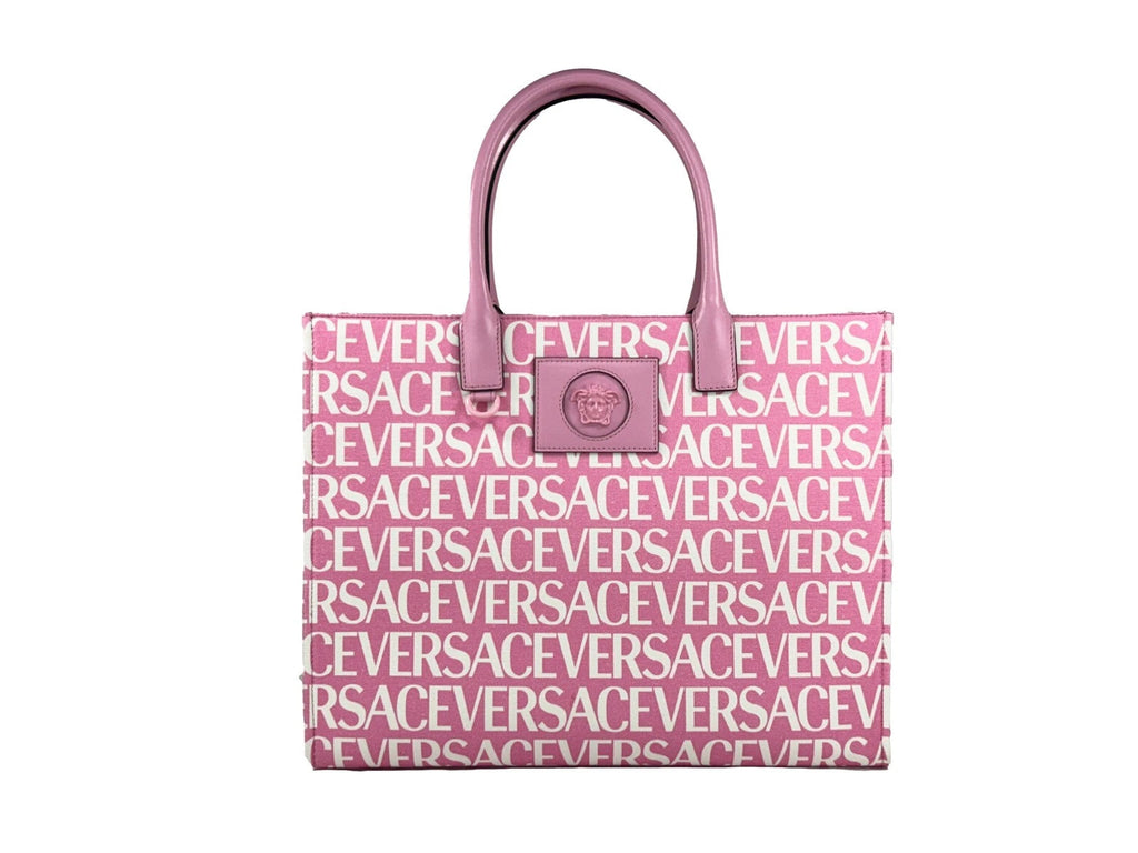 Versace Medusa Large Canvas Large Tote Bag Baby Pink Versace Xosier