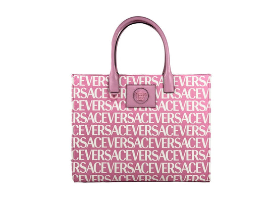Versace Medusa Large Canvas Large Tote Bag Baby Pink Versace Xosier