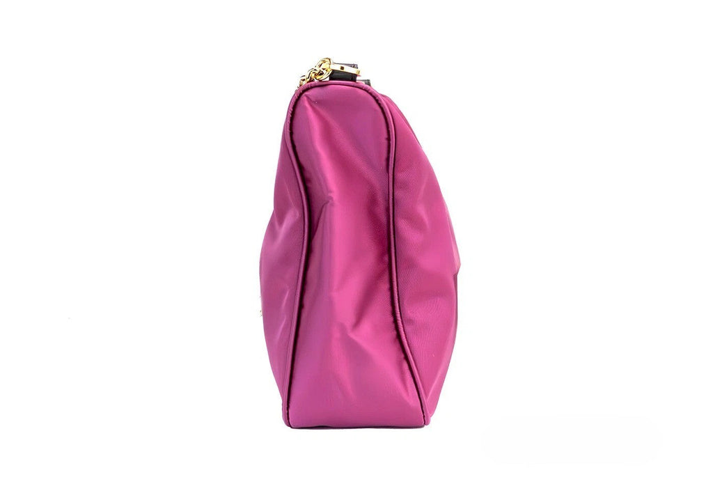 Versace Small Dahlia Nylon Fabric Medusa Pendant Crossbody Shoulder Purse Bag Versace Xosier