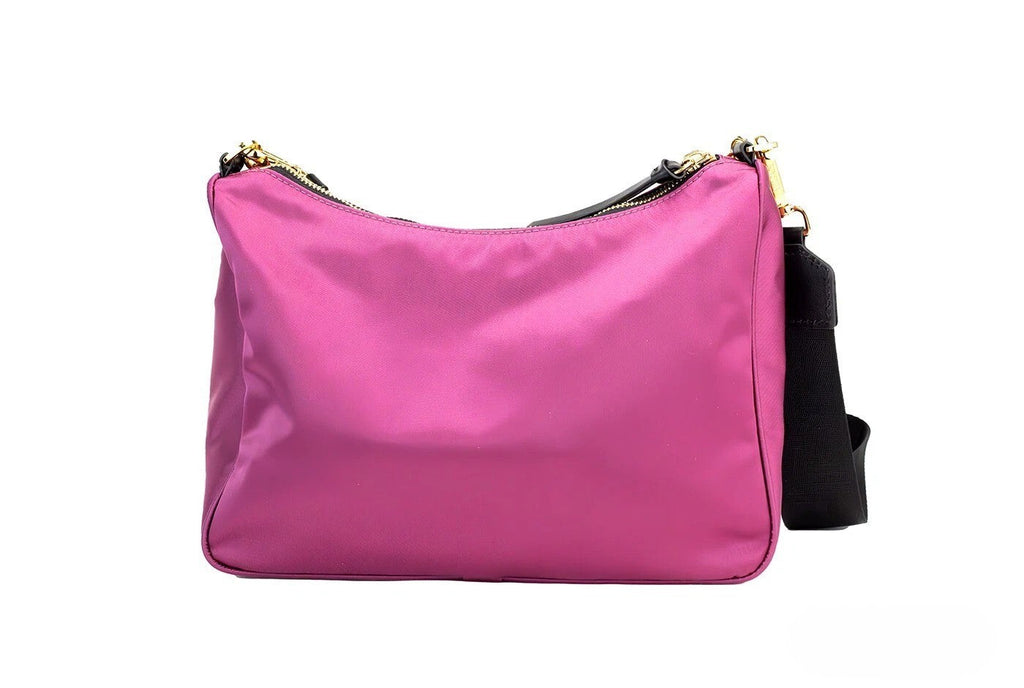 Versace Small Dahlia Nylon Fabric Medusa Pendant Crossbody Shoulder Purse Bag Versace Xosier