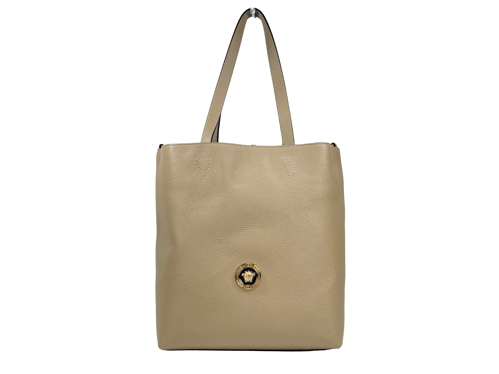 Versace Medusa Large Leather Tote Bag With Pouch Versace Xosier