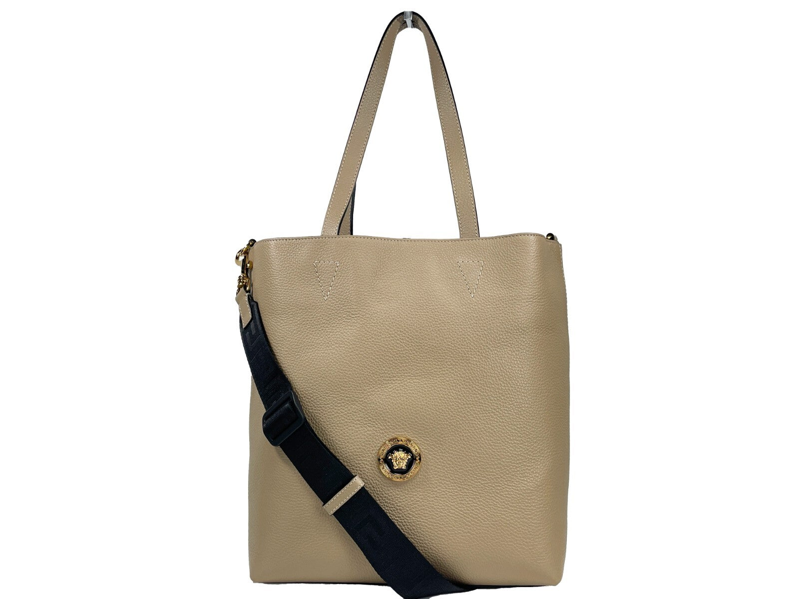 Versace Medusa Large Leather Tote Bag With Pouch Versace Xosier