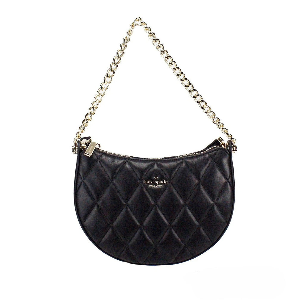 Kate Spade Carey Small Black Quilted Leather Zip Top Crossbody Bag Kate Spade Xosier