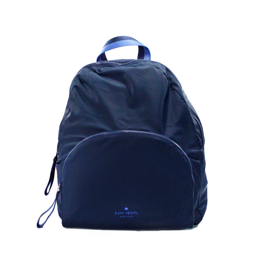 Kate Spade Arya Medium Nylon Nightcap Blue Packable Backpack BookBag Bag Kate Spade Xosier