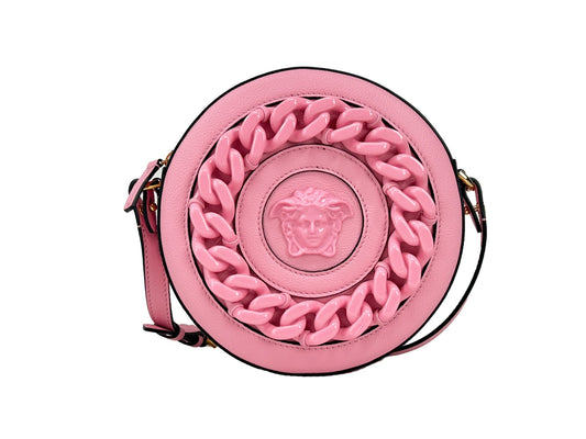 Versace Round Disco Leather Camera Case Crossbody Bag Versace Xosier