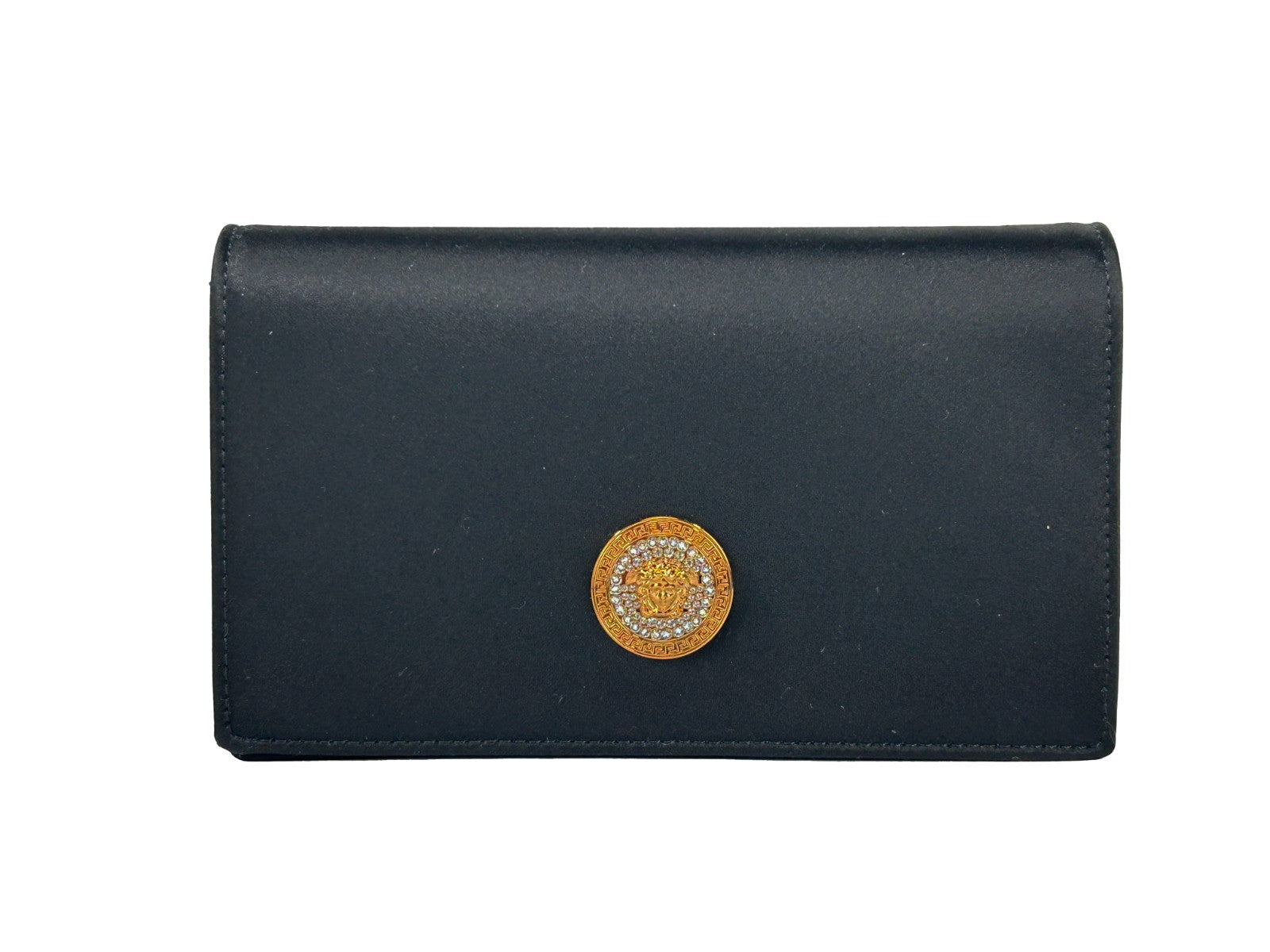 Versace Mini Chain Black Crossbody Wallet Bag Versace Xosier
