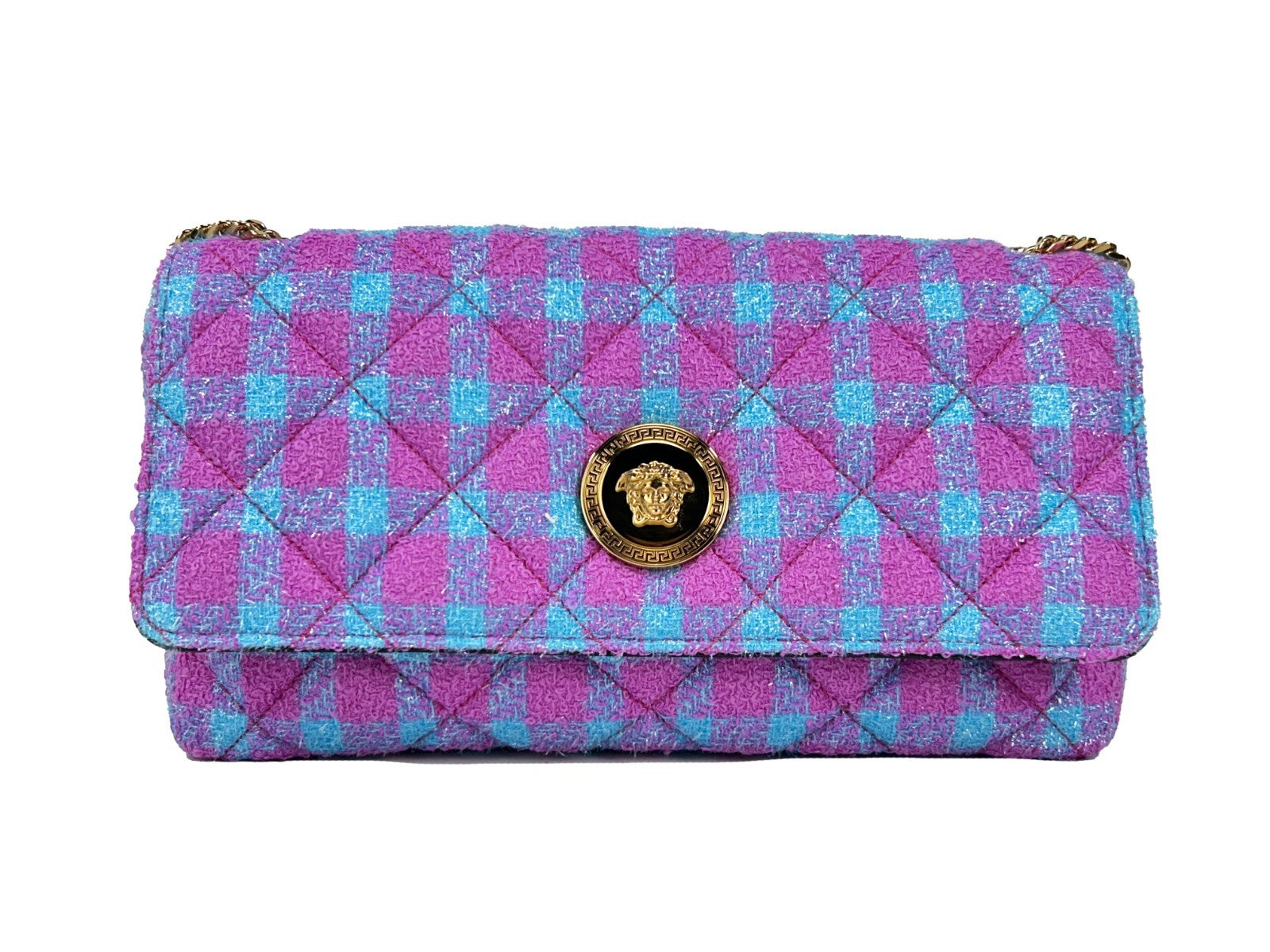 Versace Wool Lurex Medium Shoulder Crossbody Bag Versace Xosier