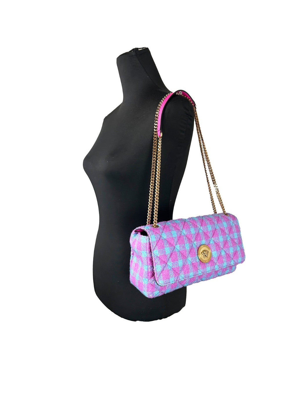 Versace Wool Lurex Medium Shoulder Crossbody Bag Versace Xosier