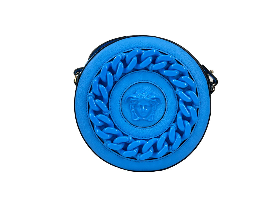 Versace Round Disco Leather Camera Case Crossbody Bag Versace Xosier