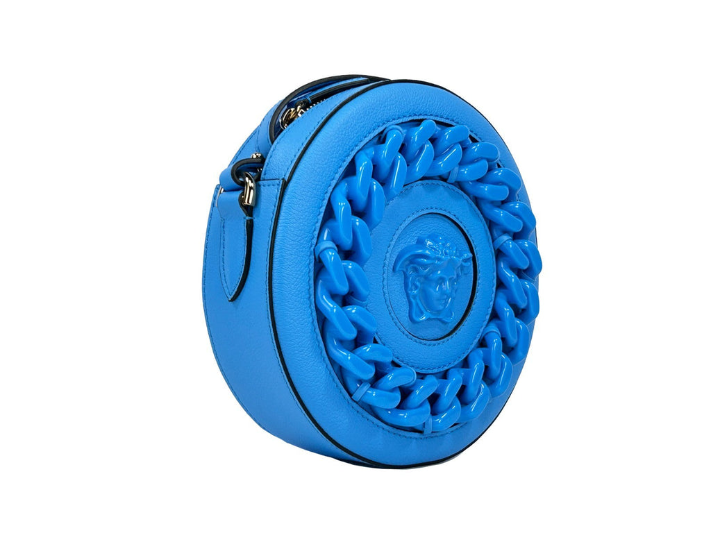 Versace Round Disco Leather Camera Case Crossbody Bag Versace Xosier