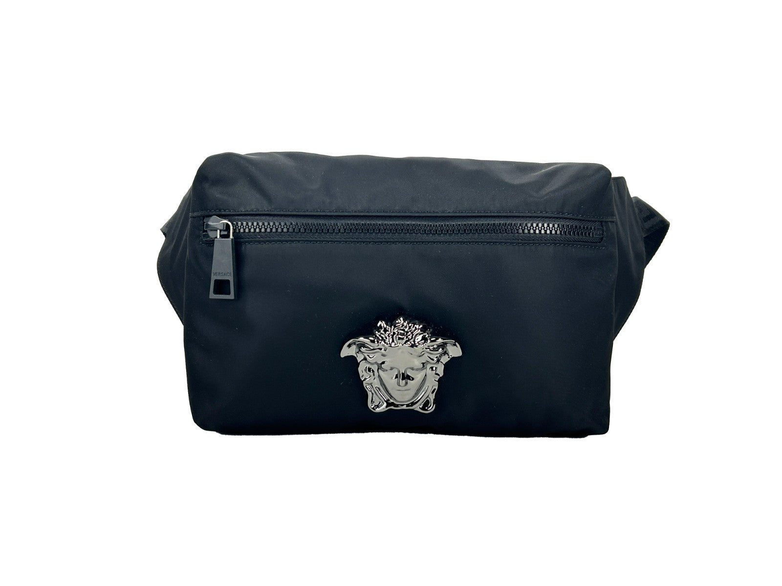 Versace Medusa Black Nylon Belt Bag Waist Fanny Pack Purse Versace Xosier