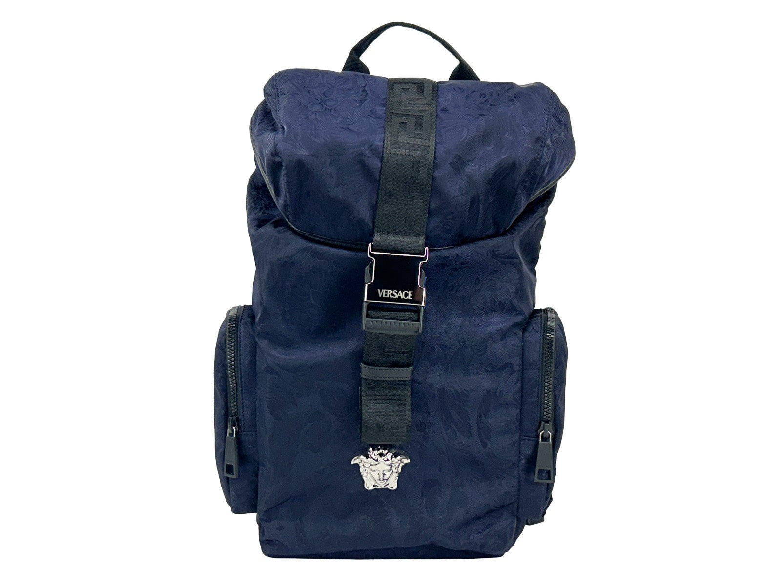 Versace Medusa Nylon Buckle Drawstring Backpack Bag Versace Xosier