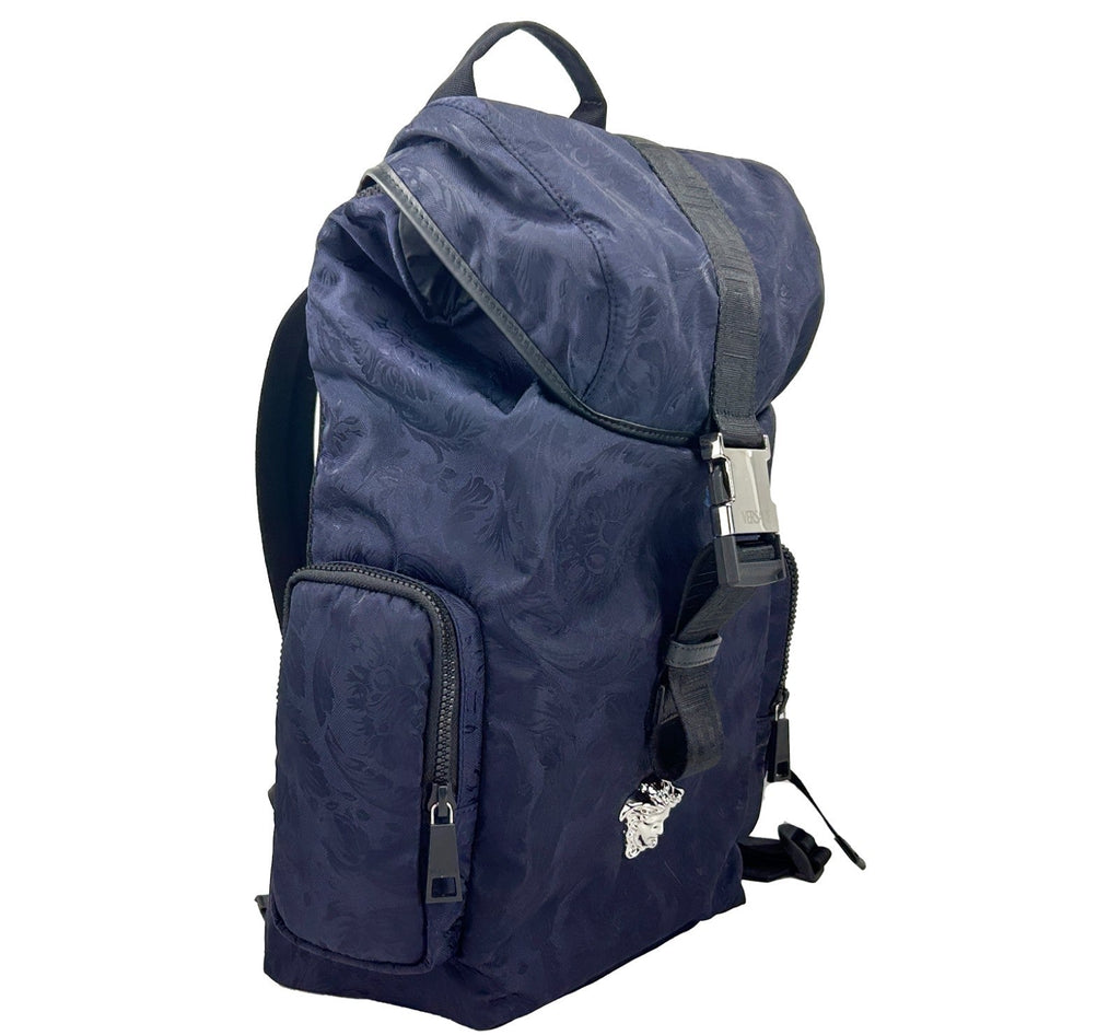 Versace Medusa Nylon Buckle Drawstring Backpack Bag Versace Xosier