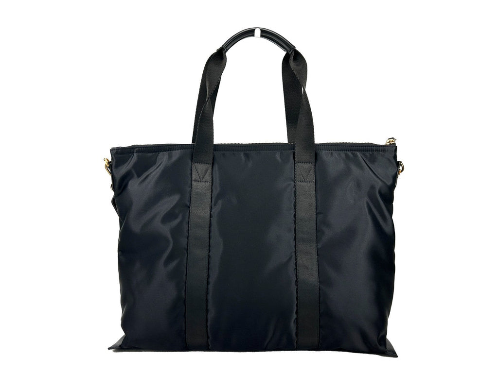 Versace Black Nylon Fabric La Medusa Shoulder Tote Bag Versace Xosier