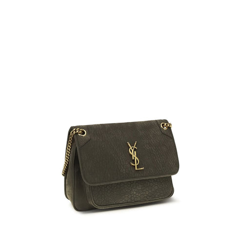 Saint Laurent Graue Lammfell Ovis Aries Aries Umhängetasche